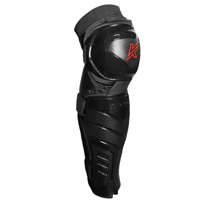 AK7 Dek Hockey Shin Guards, Black, Assorted Sizes F8359