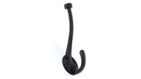 Large Traditional Double Hook, Matte Black