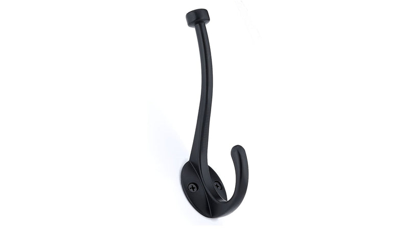 Large Traditional Double Hook, Matte Black Y4755