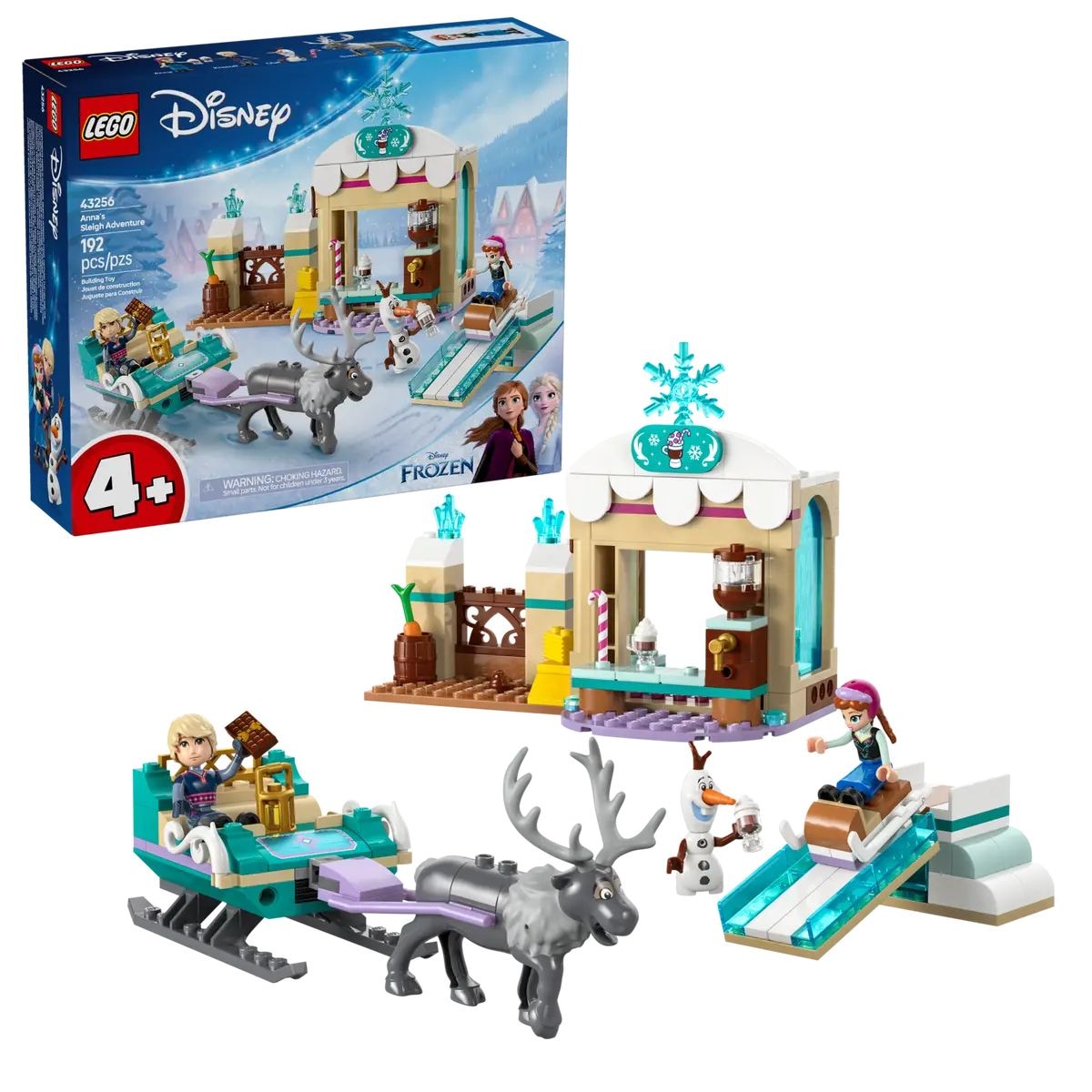 Princess Anna's Sleigh Adventure - 43256, 174-pcs, Ages 5+
