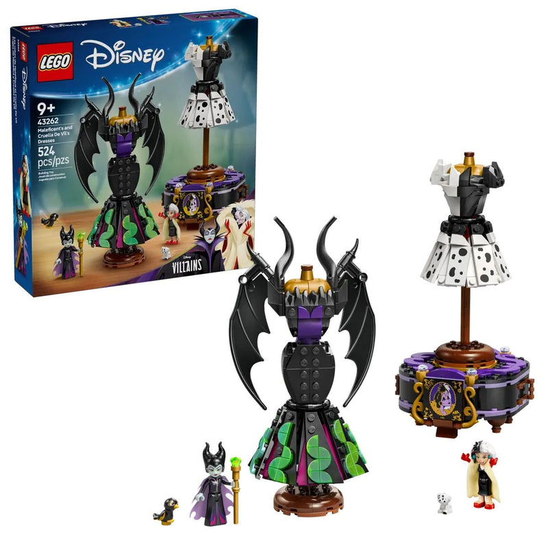 Villains Maleficent’s and Cruella De Vil’s Dresses - 43262, 524-pcs, Ages 9+ W2966