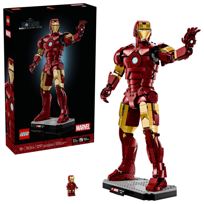 Marvel Iron Man Mark 3 Collectors’ Edition - 76344, 1297-pcs, Ages 18+ X9738