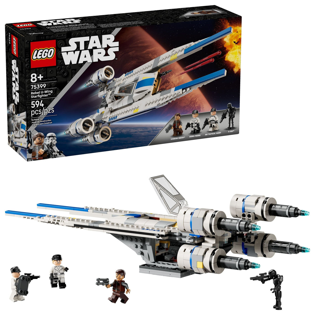 Rebel U-Wing Starfighter - 75399, 594-pcs, Ages 8+