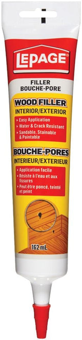 Interior/Exterior Wood Filler, Repairs Cracks & Holes, Water-Resistant, 162-mL