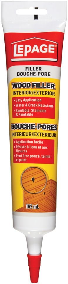 Interior/Exterior Wood Filler, Repairs Cracks & Holes, Water-Resistant, 162-mL W9045