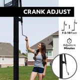 Lifetime In-Ground Crank Adjust Bolt Down Outdoor Basketball Hoop, 50-in