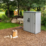 Lifetime Vertical Storage Shed with Shelves