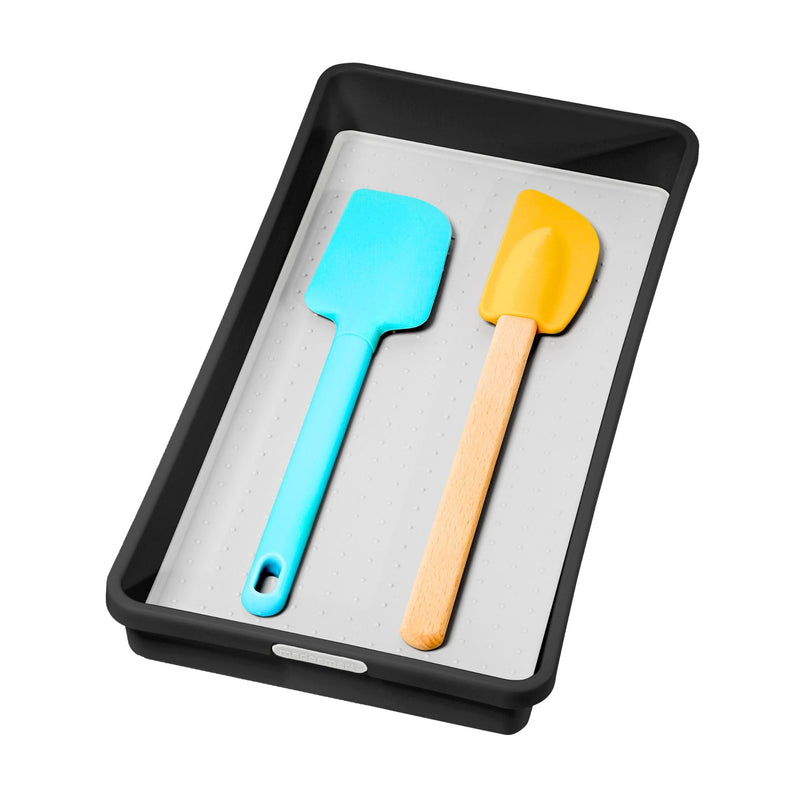 Madesmart Kitchen Utensil Drawer Organizer Tray/Holder, Grey V794