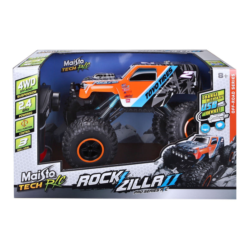 Maisto Tech Remote Controlled Indoor/Outdoor Rockzilla Truck Vehicle Toy, Ages 8+ C9925