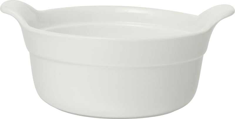 Porcelain French Onion Soup Bowl with Handles, 475-mL, White Q2348