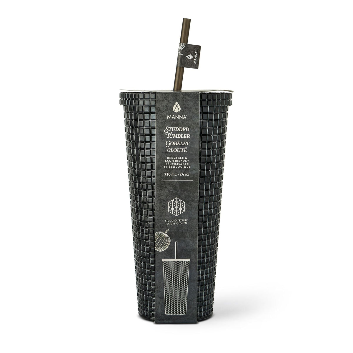 Manna 710-mL BPA-Free Iridescent Studded Textured Tumbler