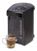 Electric Hot Water Boiler, Warmer & Dispenser with Handle, Black, 3.5-L
