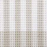 Waffle Checkered Cotton Dish Cloths, Black, Grey & Blue, 14-in, 12-pk