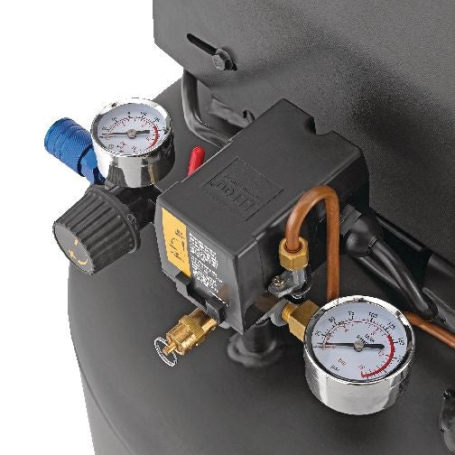 26-Gallon Oil-Free Portable Vertical Air Compressor, Matte Black, 135 PSI, 1.8HP