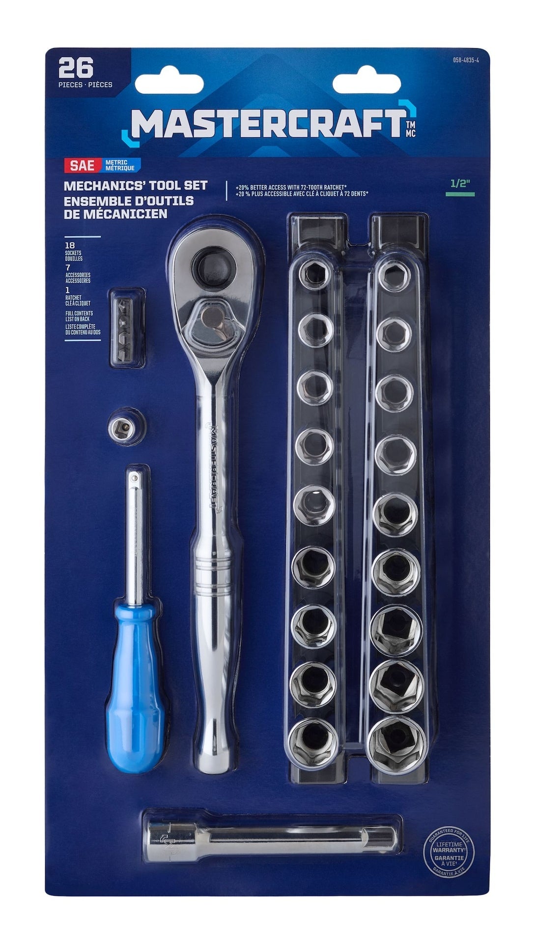 26 Piece 1/2" Drive Socket Set