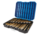 Titanium Drill Bit Set for Wood, Metal, Plastic, 230-pc