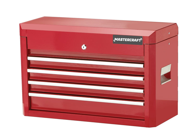 Tool Chest with 4 Drawers, Deep Red, 24-in Y1653