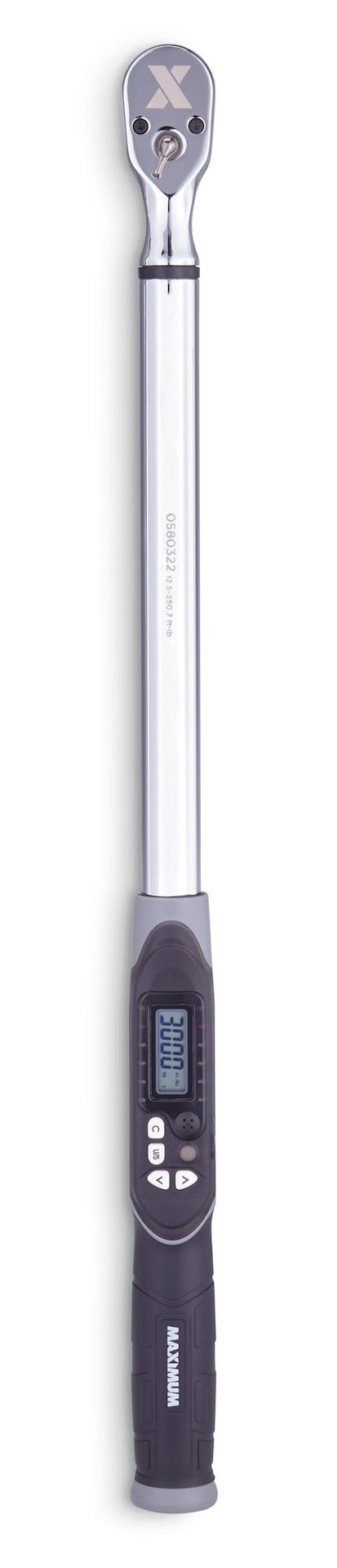 MAXIMUM 1/2-in Drive Digital Torque Wrench, 12.5-250 ft-lbs A1393