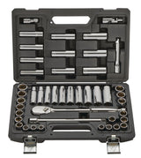 MAXIMUM 1/2-in Drive Professional Grade Socket Set, 45-pc, SAE/Metric, CRV, Nickel-Chrome Plating