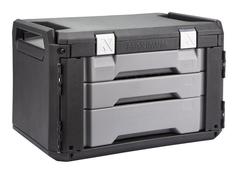 MAXIMUM 263 Piece Socket Set, 3 Drawer Case X7587