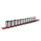 MAXIMUM 3/8-in Drive Regular Socket Set 12-pc, SAE, CRV, Nickel-Chrome Plating