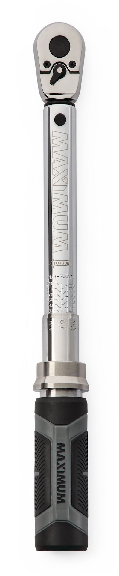 MAXIMUM 3/8-in Drive Torque Wrench, 50-250 in-lbs X453