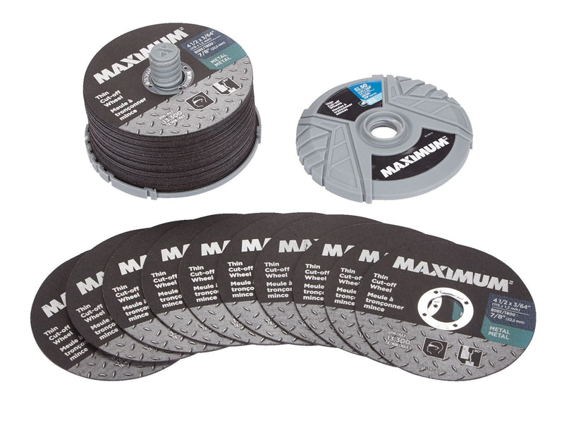MAXIMUM 4-1/2-in x 3/64-in Aluminum Oxide Thin Cut off Wheel for Metal, 50-pk Y4196