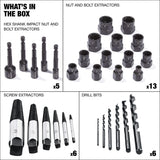 MAXIMUM Bolt Remover Set, 30-pc, SAE/Metric