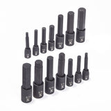 MAXIMUM Hex Impact Socket & Bit Socket Set, 14-pc, SAE/Metric