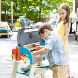 Wooden Deluxe Barbecue Grill, Smoker and Pizza Oven Playset, Ages 3+
