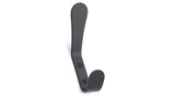 Metal Utility Double Hook, Matte Black