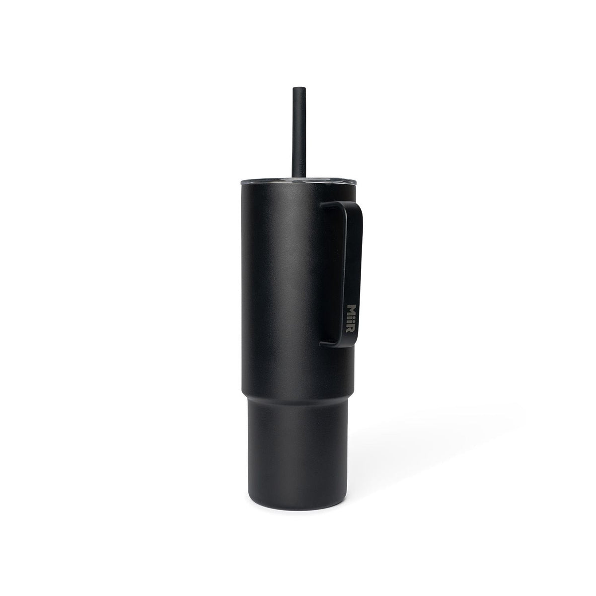 Stainless Steel Insulated All Day Straw Cup with Handle, Black, 32-oz