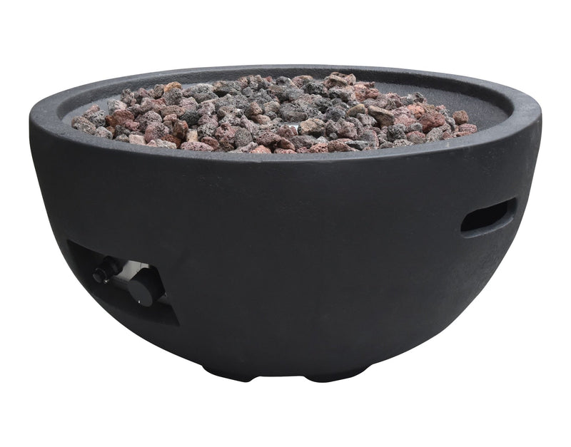 Jefferson Outdoor Gas-Fueled Fire Bowl with PVC Cover, 40,000 BTUs, 26 x 26 x 13-in H9628