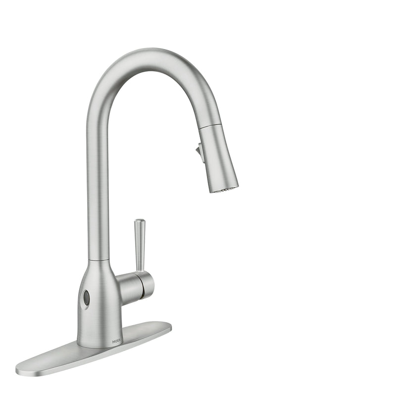 Adler Single Handle Kitchen Faucet with, Spot-resistant Stainless X8963