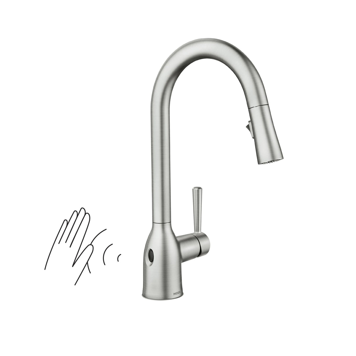 Adler Single Handle Kitchen Faucet with, Spot-resistant Stainless