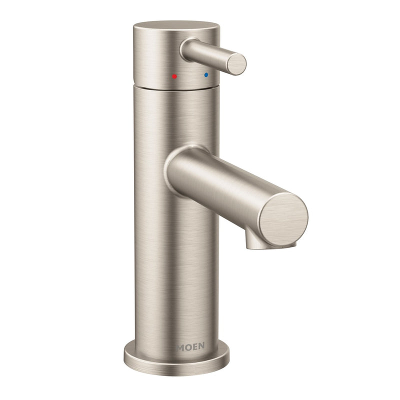 Align Single Handle High Arc Single Hole Bathroom Sink Faucet, Brushed Nickel W1320