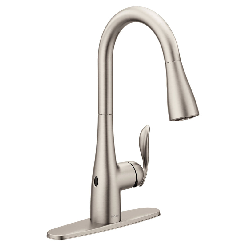 Arbor Single Handle Touchless Pull Down Spot-Resist Sprayer Kitchen Faucet with & Power Clean, Stainless Steel M9645