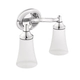 EVA Dual Vanity Lighting Fixture, Chrome