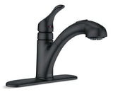 Renzo Single-Handle Pull-Out Kitchen Faucet, Matte Black