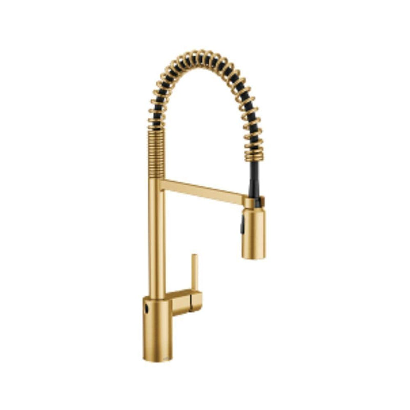 Single Handle Pull Down Kitchen Faucet with Wave & Power Clean, Brushed Gold N7779