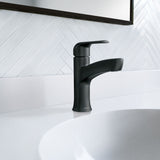 Tilson Single-Handle Matte Black Bathroom Lavatory/Bathroom Sink Faucet
