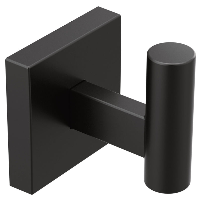 Triva Single Robe Hook, Matte Black B9034