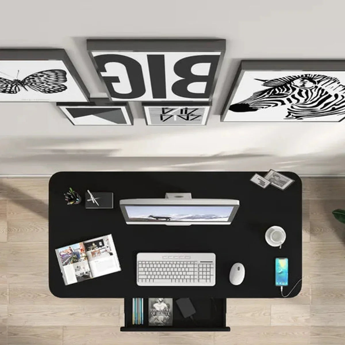 Motionwise 121.9 cm x 61 cm (48 in. x 24 in.) Height Adjustable Desk