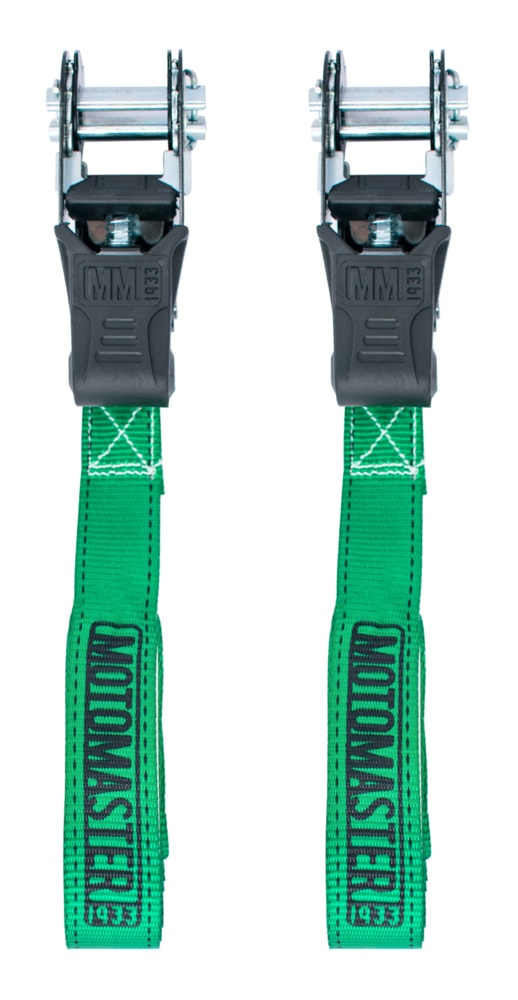 1,500-lb Padded Ratchet Tie Down Straps, Weatherproof, 1-in x 6-ft, 2-pk