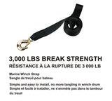 3,000-lb Marine Winch Strap, 2-in x 20-ft