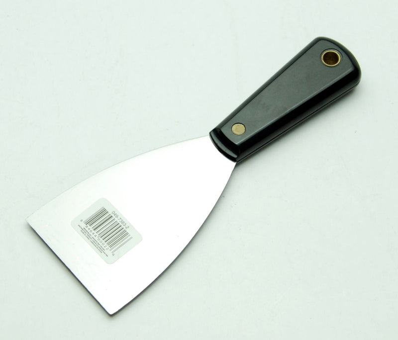 Multi-Purpose Flexible Carbon Steel Wall/Paint Scraper & Spackling/Putty Knife, 3-in P1786