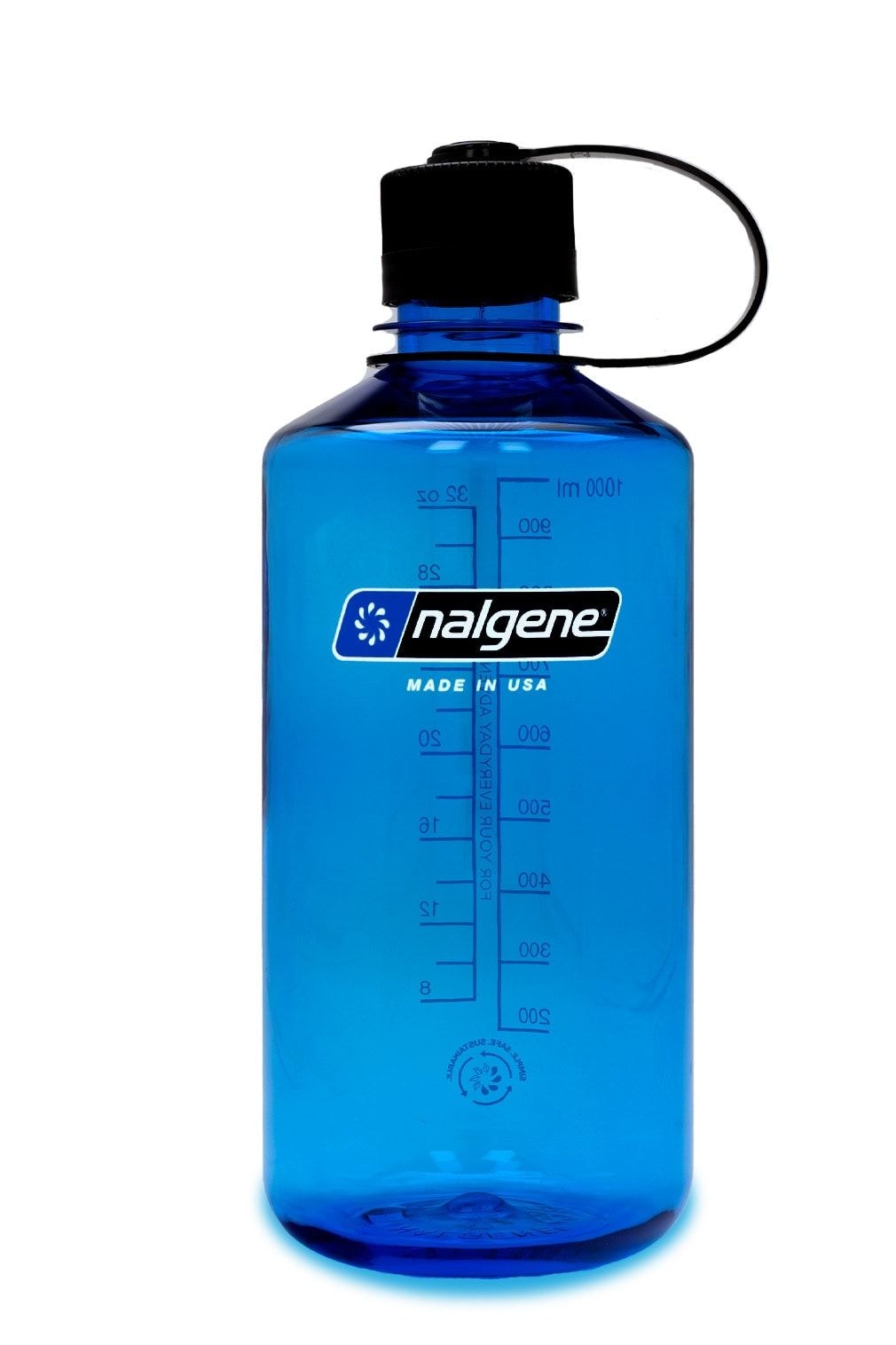 Sustain Narrow Mouth Water Bottle, Slate Blue, 1 L