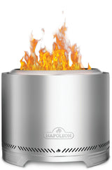 Timberwolf Outdoor Smokeless Multi-Fuel Fire Pit, Stainless Steel, 22-in