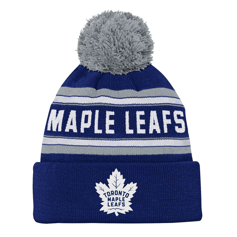 Jacquard Cuffed Knit Pom Toque, Youth W6111