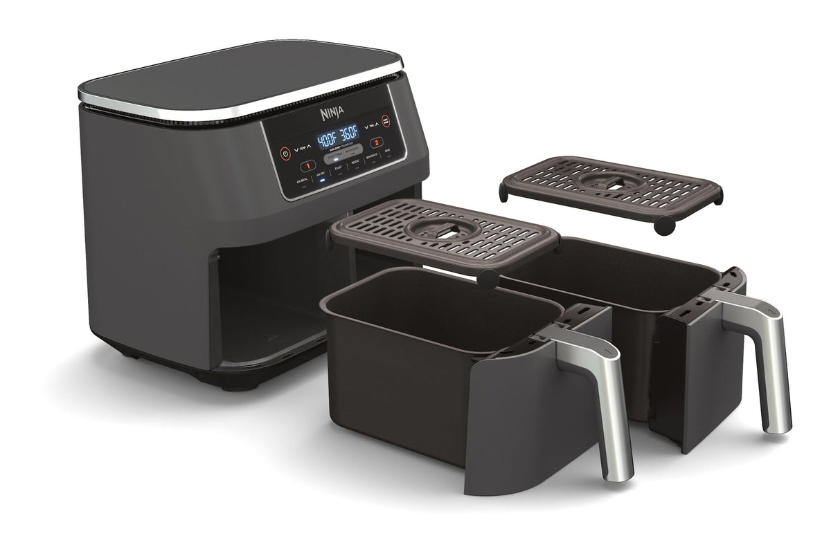 Ninja 2-Basket Air Fryer with 6 Cooking Functions, 8 Qt